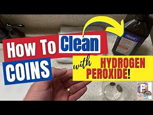 How To Clean Coins With Hydrogen PEROXIDE at home!