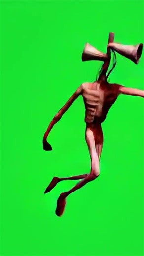 siren head and light head lil del green screen