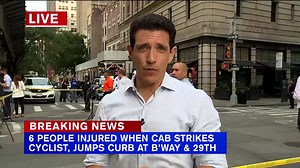 9K views · 31 reactions | Police say the taxi driver first struck a bicyclist, then lost control, jumped a curb and plowed into a group of pedestrians on Broadway. That's when 20 or so New Yorkers jumped into action to help save two women pinned under the cab. | ABC7NY | Facebook
