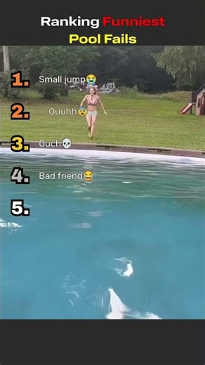 Ranking Funniest Pool Fails😭😭