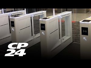 New electronic gates at Pearson airport