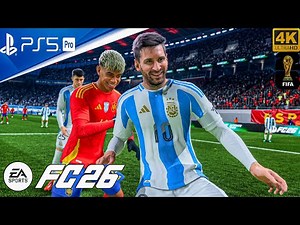 FC 26 - Argentina Vs Spain - World Cup FINAL 2026 Full Match | Penalty Shootout | PS5™ Pro [4K60]