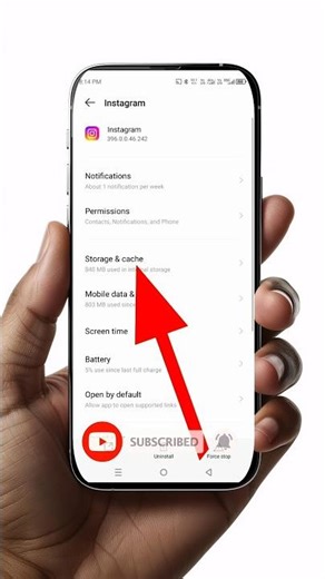 Instagram में Storage और Cache क्या होता है? | Clear Cache या Clear Data? #shorts #viral