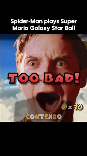 Spider-Man plays Super Mario Galaxy Star Ball