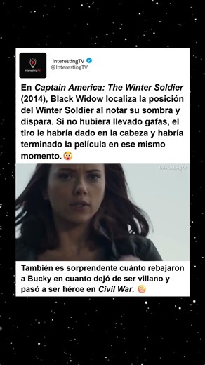 En The Winter Soldier (2014), las gafas salvaron al Soldado; sin ellas, la historia terminaba