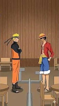 When Naruto Met Luffy 😱🔥 | Anime Crossover Battle! Two legends in one frame #shorts