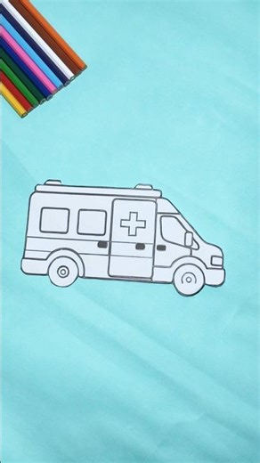 Ambulance Craft 🚑 Easy DIY Paper Ambulance for Kids | Fun Craft Idea #short