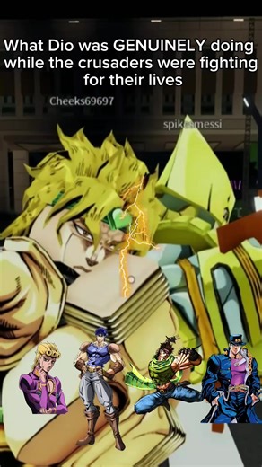 What dio was doing in crusaders. FULLY CREATED BY @Goonbender AND HIS FRIENDS #dio #crusader #anime #fyp #goonbender