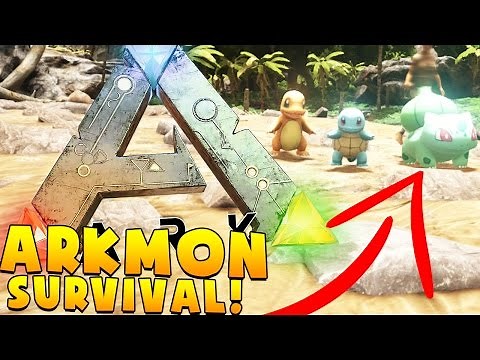 CATCHING A STARTER POKEMON - ARK SURVIVAL EVOLVED POKEMON MOD (ARKMON) #4 | JeromeASF