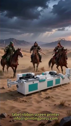Auto Textile Label Ribbon Screen Printer#labelprintingmachine #screenprintingmachine