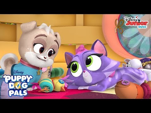Keia Makes Hissy a New Toy | Music Video | Puppy Dog Pals | Disney Junior