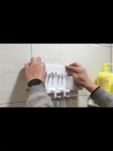 Adhesive Electric Toothbrush Holder Wall Mounted for Bathroom Organizer