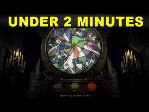 Resident Evil 4 Remake Church Puzzle Stain Glass Solved Under 2 Minutes EASY METHOD [RE4]