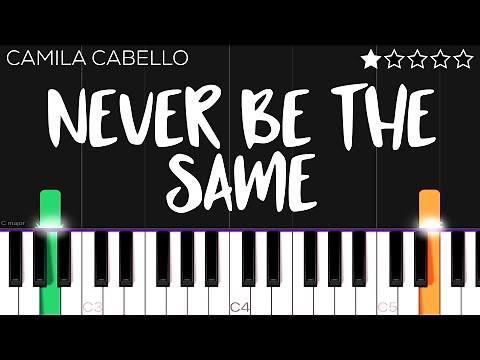 Camila Cabello - Never Be the Same | EASY Piano Tutorial