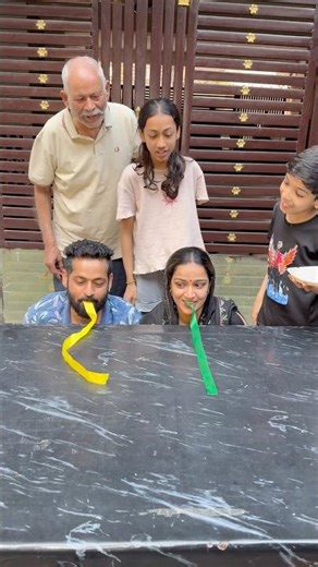 Noodles Sucking Challenge! So Exciting #familygames