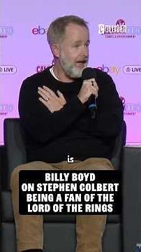 Billy Boyd on Stumping Stephen Colbert with Lord of the Rings Trivia #stephencolbert