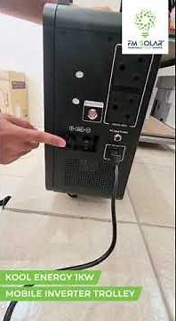 How to use a KOOL ENERGY 1kw Mobile Inverter Trolley