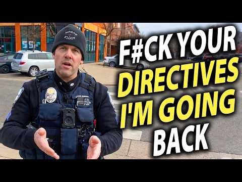 Officer Loses Control and Gets Dismissed During Silent First Amendment Audit!