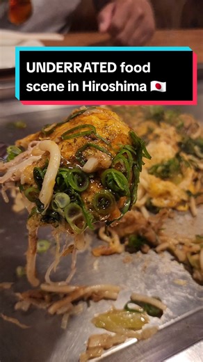 🇯🇵 The UNDERRATED food scene of Hiroshima, Japan The food scene of Hiroshima is so underrated. Most visitors venture to Hiroshima to learn more about WW2 history and visit Miyajima. And sure, they even try Hiroshima-style okonomiyaki. But the food scene of Hiroshima has so much more to offer! ✨Hiroshima-style okonomiyaki @ Nagata-ya ✨Amazing seafood @ Guttsuri-an ✨Hiroshima-style tsukemen @ Hiroshima Tsukemen Hiko Nagarekawa ✨anago @ Anago Meshi Ueno ✨age momiji @ Momijido Main Store ✨Hiroshim