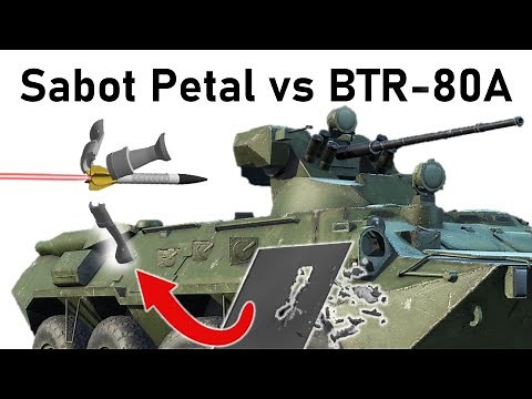 HOW DANGEROUS ARE DISCARDING SABOTS? | Sabot Petal vs BTR-80A | Armour Penetration Simulation