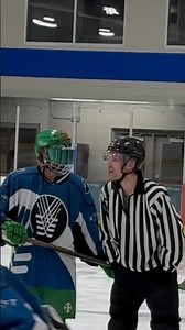 Green Machine talking to Ref 😂 #hockey