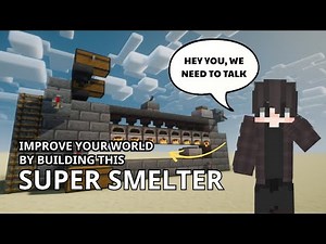 Minecraft Super Smelter FAST, CHEAP & EASY Tutorial (For Java & Bedrock 1.21+)