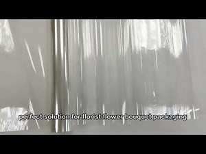 Clear cellophane roll transparent film gift wrapping paper for flower bouquet craft basket packaging