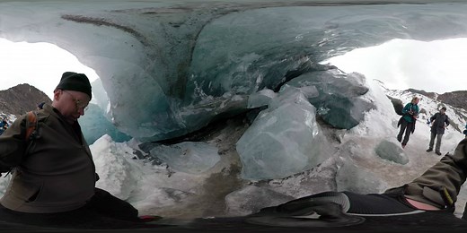 Explore the Mendenhall Glacier ice caves in this 360° video by KTOO's Matt Miller. Remember, the caves are beautiful, but they can be dangerous to visit in person. Find out more at https://www.ktoo.org/2019/03/22/know-the-risks-before-you-visit-mendenhall-glaciers-newest-ice-cave/ | KTOO