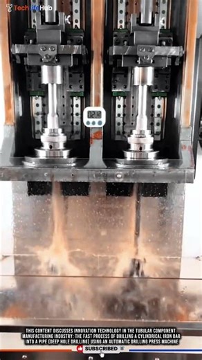 Innovation Fast Precision Iron Bar Drilling to Pipe with technology Automatic Deep Hole Drilling