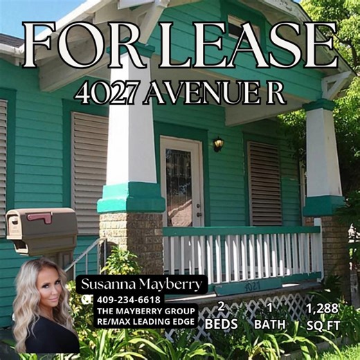 ✨✨✨Charming beach cottage located across from Galveston College and a short stroll from the beach. This 2 bedroom, 1 bathroom home features hardwood floors, a spacious living area, and an abundance of natural light. Additional highlights include a detached garage, fenced side yard, and included refrigerator and washer/dryer. A perfect retreat for those seeking a cozy coastal lifestyle. 👉👉https://www.har.com/homedetail/4027-avenue-r-galveston-tx-77550/2617274 👉👉👉#GalvestonRealtor #IslandLivi