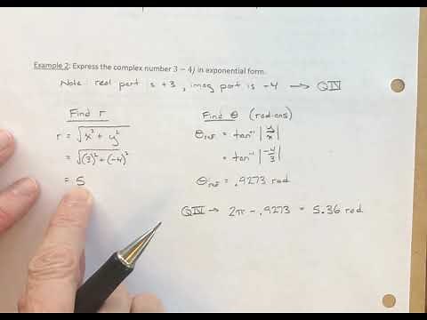 Exponential Form of a Complex Number