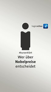 24K views · 185 reactions | Die Gewinner:innen des Nobelpreises werden jedes Jahr im Oktober verkündet. Begonnen wird mit dem Medizin-Nobelpreis, danach folgen Physik, Chemie, Literatur und der Friedensnobelpreis. | tagesschau | Facebook