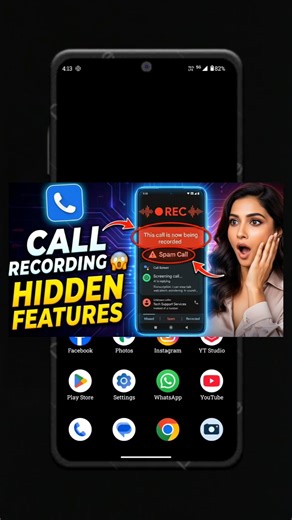Google Dialer Call Recording 😱 | Hidden Feature | #shortvideo
