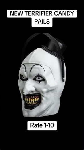New Terrifier Art the Clown Candy Pails by Trick or Treat Studios #terrifier #trickortreatstudios