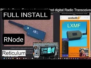 INSTALL FIRMWARE - RNode Open, Free and unrestricted digital Radio Transceiver (Reticulum)