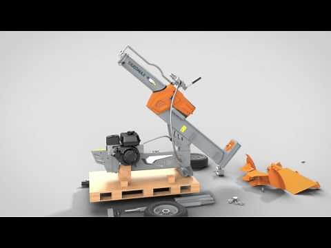 How to Assemble Your YARDMAX Half Beam Gas Log Splitter