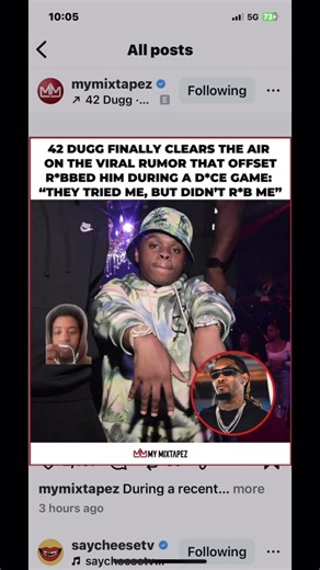 42 Dugg Responds To Rumors He Got R0BBED By Offset