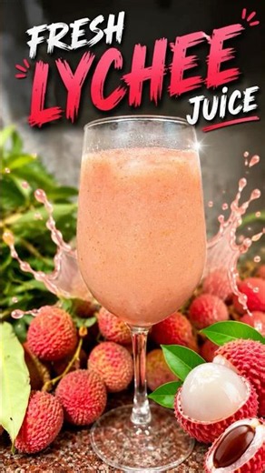 Lichee Juice Recipe 🍹 | Summer Drink in 2 Minutes#lichhi #summerdrink #juice #shorts