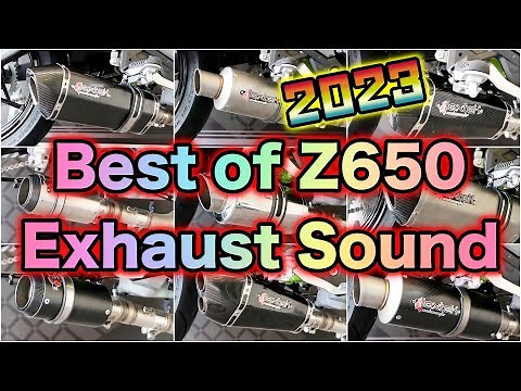 【KAWASAKI Z650】2023 BEST OF EXHAUST SOUNDS - PURE SOUNDS!