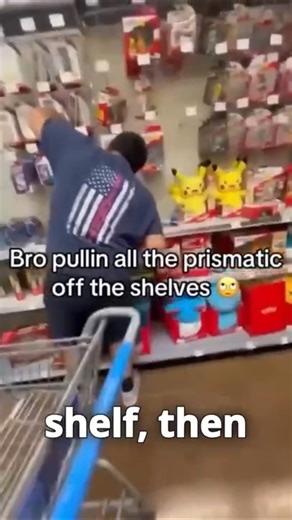 🎴💥🛒 The Day He Stole a Scalper’s Entire Cart 🛒💥🎴 It happened in the middle of the chaos—the kind only a fresh Pokémon card restock could create. Scalpers swarmed the aisle like a pack of hungry Mightyenas, each one grabbing boxes, tins, and blister packs with lightning speed. But in the middle of that frenzy stood one scalper with a cart piled so high it looked like a moving Pokémon warehouse. And that’s when he struck. Silent. Swift. Bold in a way no one else dared to be. He walked up to 