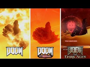 Evolution of Doomguy falling into Lava | DOOM Trilogy Easter Egg Reference