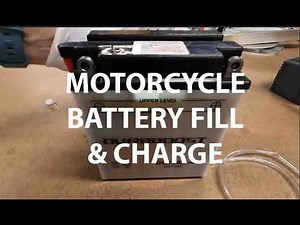 How to Charge and Fill a New Motorcycle Battery