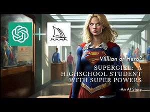 Supergirl: A High School Student with Superpowers - AI Story (Midjourney + ChatGPT)