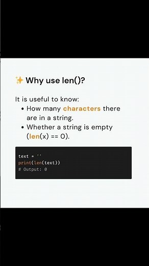 Why Use len() in Python? | len() Function Explained for Beginners #coding #python #pythontutorial