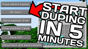 Install UI Utils for New Minecraft Duplication Methods