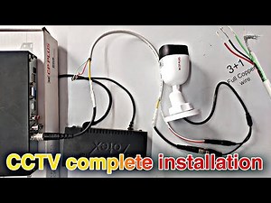 CCTV complete installation BNC DC wire DVR setup How to set up CCTV camera