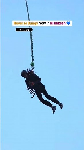 Reverse Bungee jumping in Rishikesh #bungee