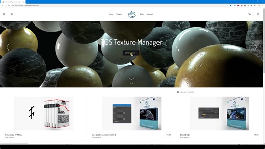 C4D插件-PBR纹理贴图材质管理器插件TGS - Texture Manager Plugin V1.6 ,支持Redshift， Octane