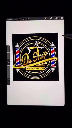 Transformación de Logo para Barbería al Estilo ADMBARBERS