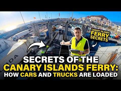 Secrets of the Canary Islands ferry: How cars and trucks are loaded